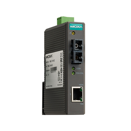Moxa IMC-21-S-SC - Convertisseur Ethernet vers fibre optique