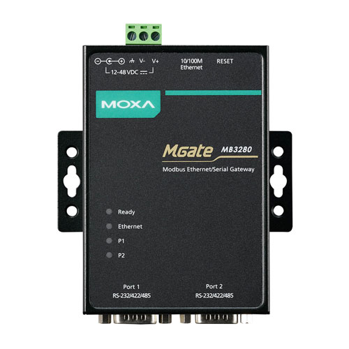 Moxa MGate MB3280 - Passerelle Modbus TCP vers Modbus RTU/ASCII