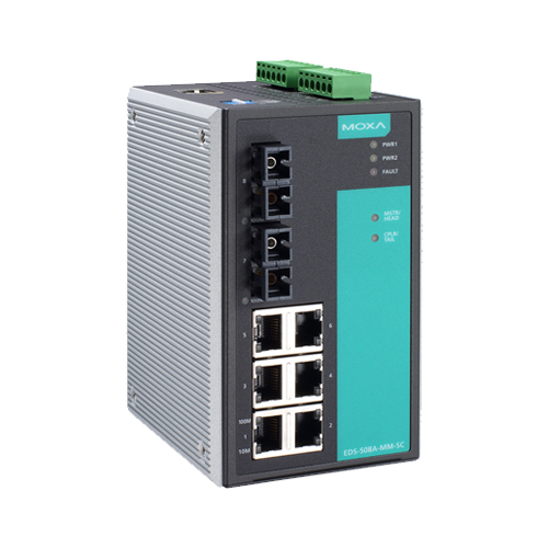 Moxa EDS-508A-SS-SC - Switch Ethernet manageable