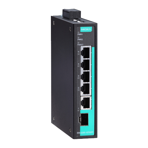 Moxa EDS-G205-1GTXSFP - Switch Gigabit Ethernet non manageable