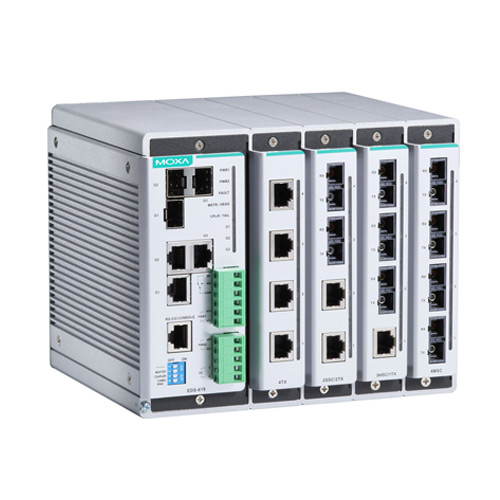 Moxa EDS-619 - Switch Ethernet modulaire manageable