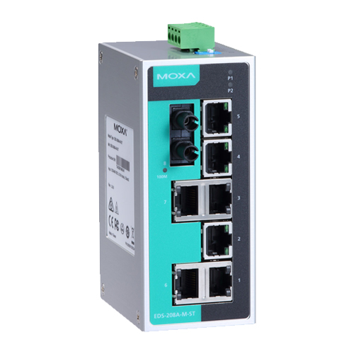 Moxa EDS-208A-M-ST - Switch Ethernet non manageable